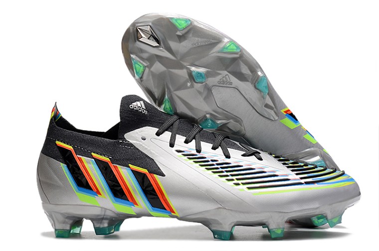 Adidas Predator Edge.1 Low FG - argent noir
